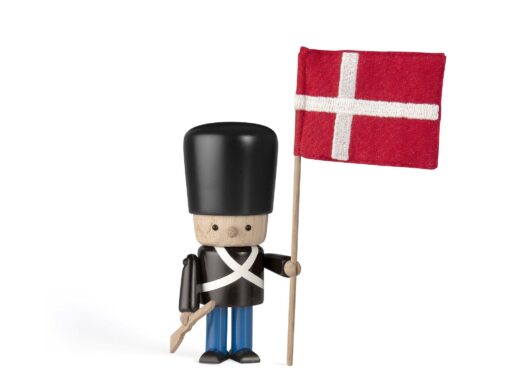 GARDER MED FLAG & GEVÆR - MØRK VAGTUNIFORM