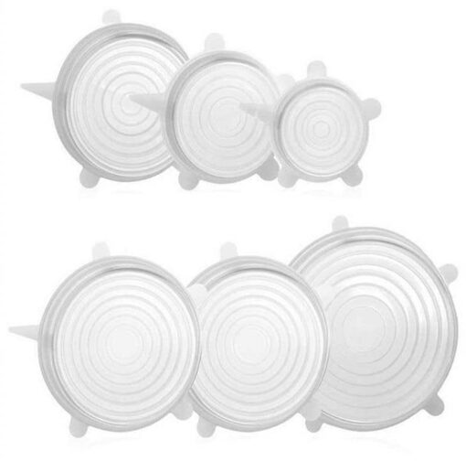 FLEKSIBLE SILIKONELÅG 6 STK