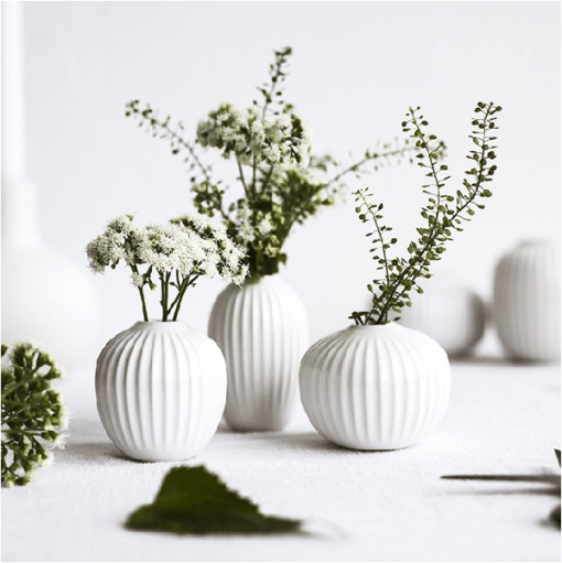 HAMMERSHØI VASE 13 CM HVID
