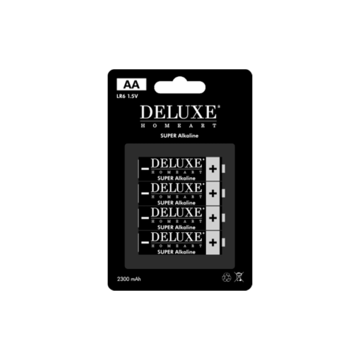 DELUXE HOMEART AA-BATTERIER 4 STK