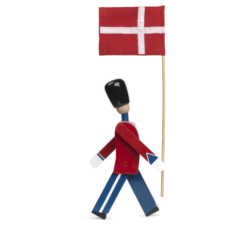 KAY BOJESEN FANEBÆRER LILLE MED TEKSTILFLAG