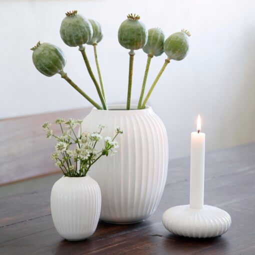 HAMMERSHØI VASE 10 CM HVID