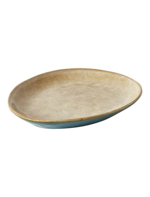 DACORE OVAL DESSERT TALLERKEN 18 X 21 CM PETROLEUM