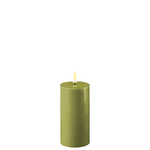 DELUXE HOMEART BLOKLYS 10 CM OLIVEN GRØN