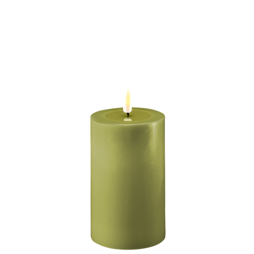 DELUXE HOMEART BLOKLYS 12,5 CM OLIVEN GRØN