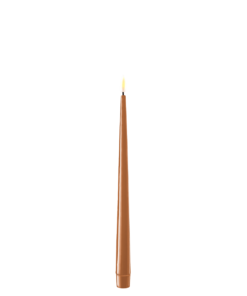 DELUXE HOMEART KERTELYS 28 CM 2 STK CARAMEL