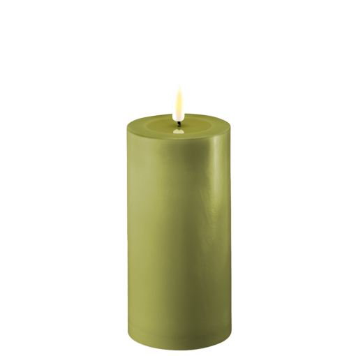 DELUXE HOMEART BLOKLYS 15 CM OLIVEN GRØN