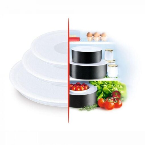 PLASTLÅG SÆT 16+18+20 CM TEFAL