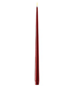 DELUXE HOMEART KERTELYS 38 CM 2 STK BORDEAUX